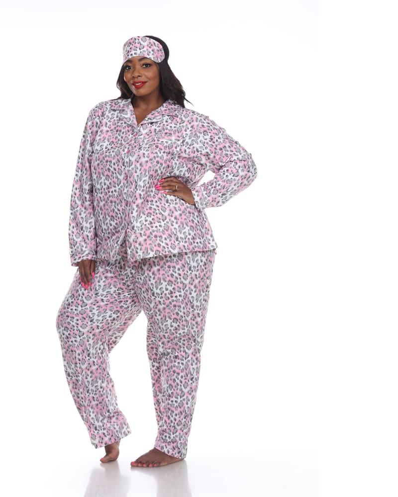 Cheetah pajamas womens clearance